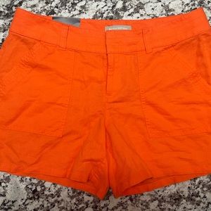 Banana Republic Orange Linen Cargo Short Size 6